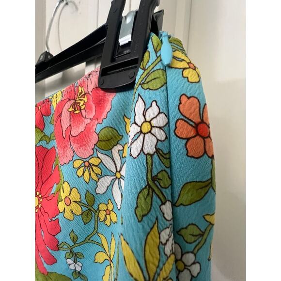 THE LIMITED COLORFUL FLORAL A line KNEE LENGTH WOMENS SKIRT XS - Picture 5 of 8